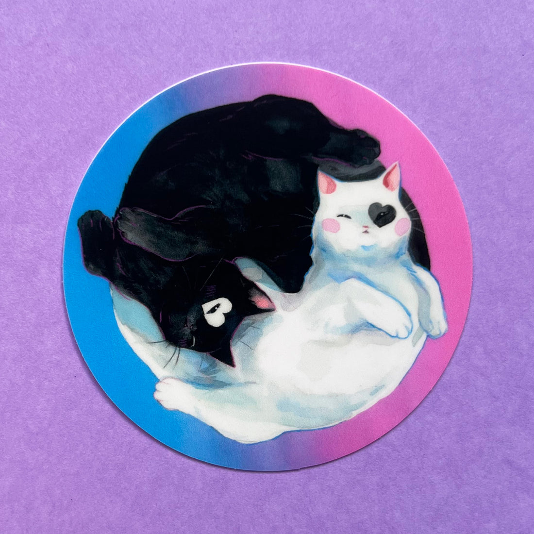 Balance Kitties Sticker
