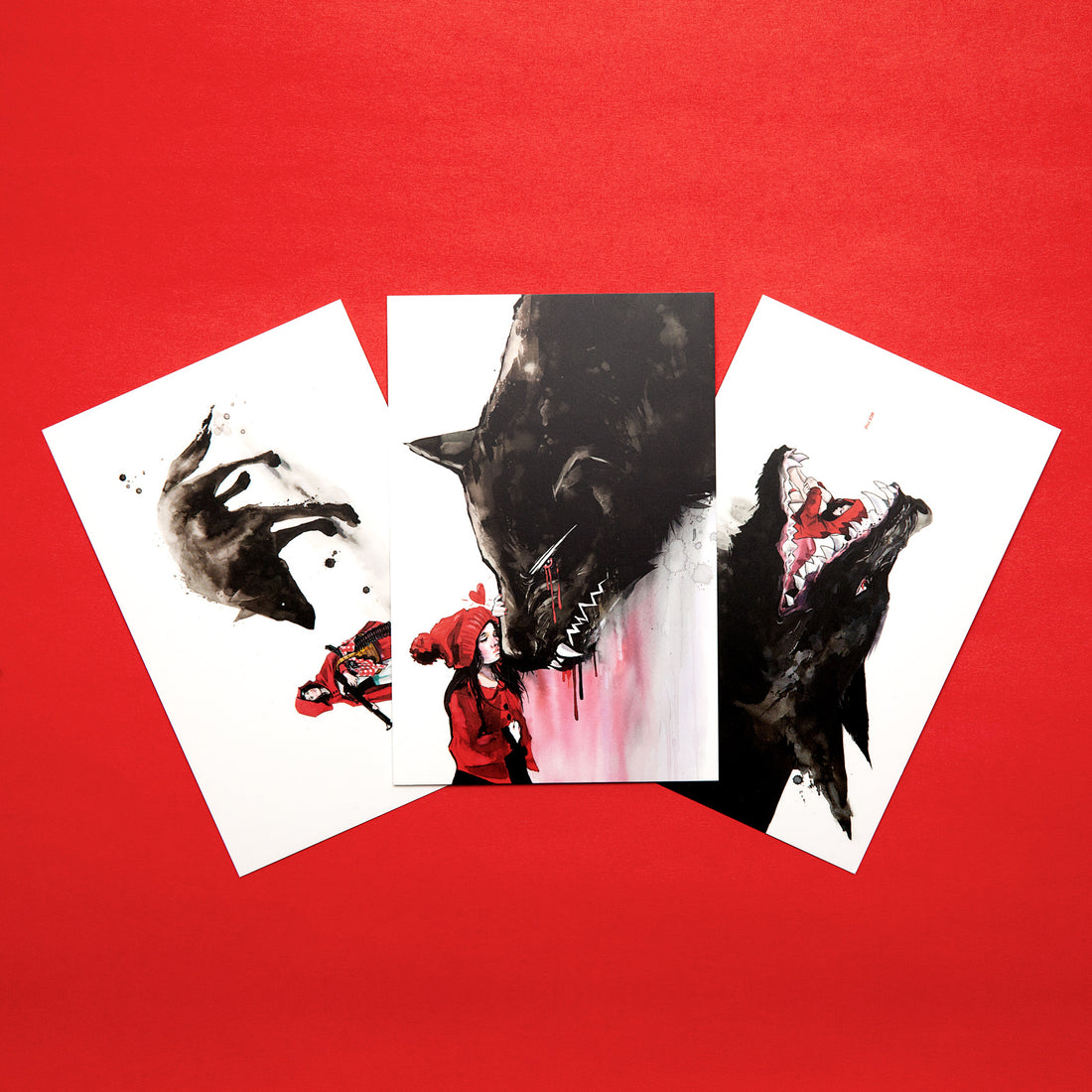 Red Riding Hood Art Cards