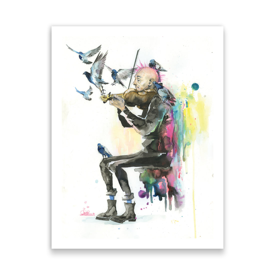 Old Man Punk and Violin