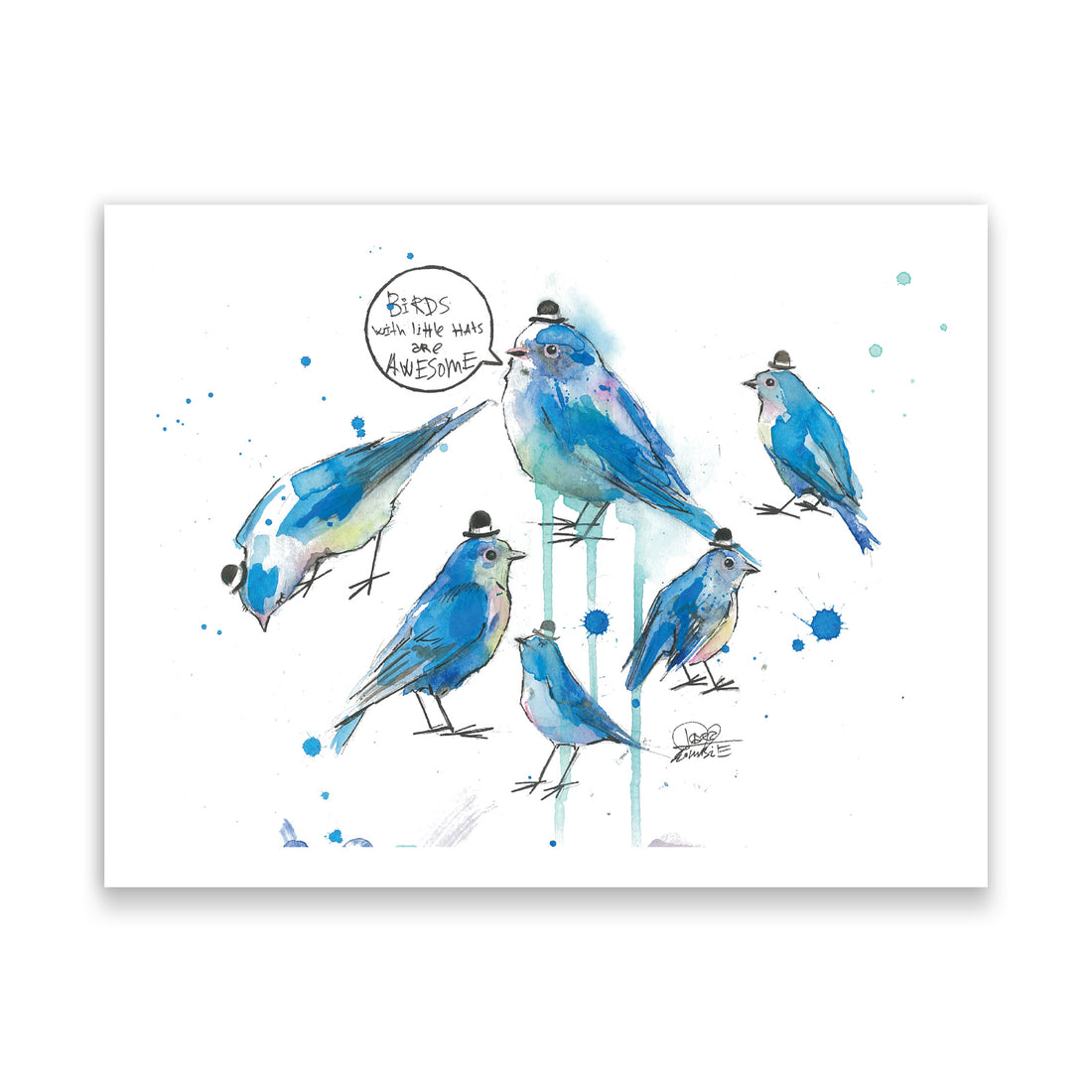 Birds With Hats