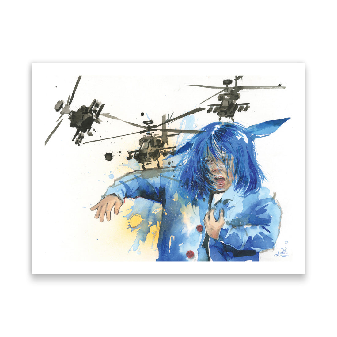 Girl and Helicopters