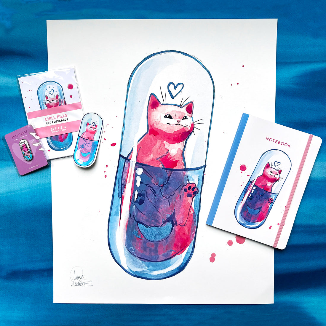 Chill Pill Signed Art Pack