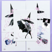 'Halloween' Set (5 Signed Prints + 1 Sticker)