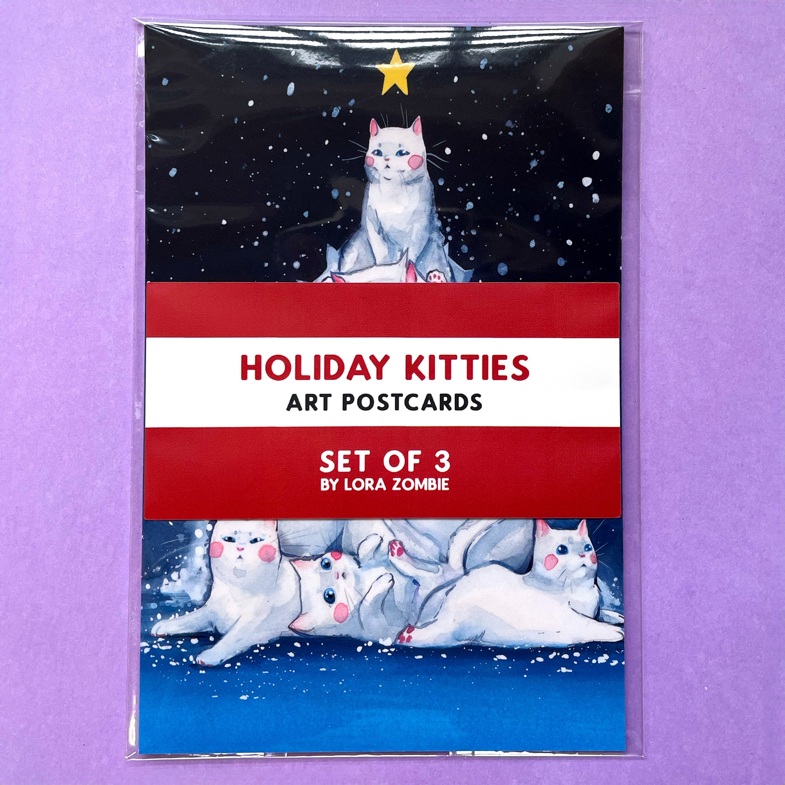 Holiday Kitties Art Cards