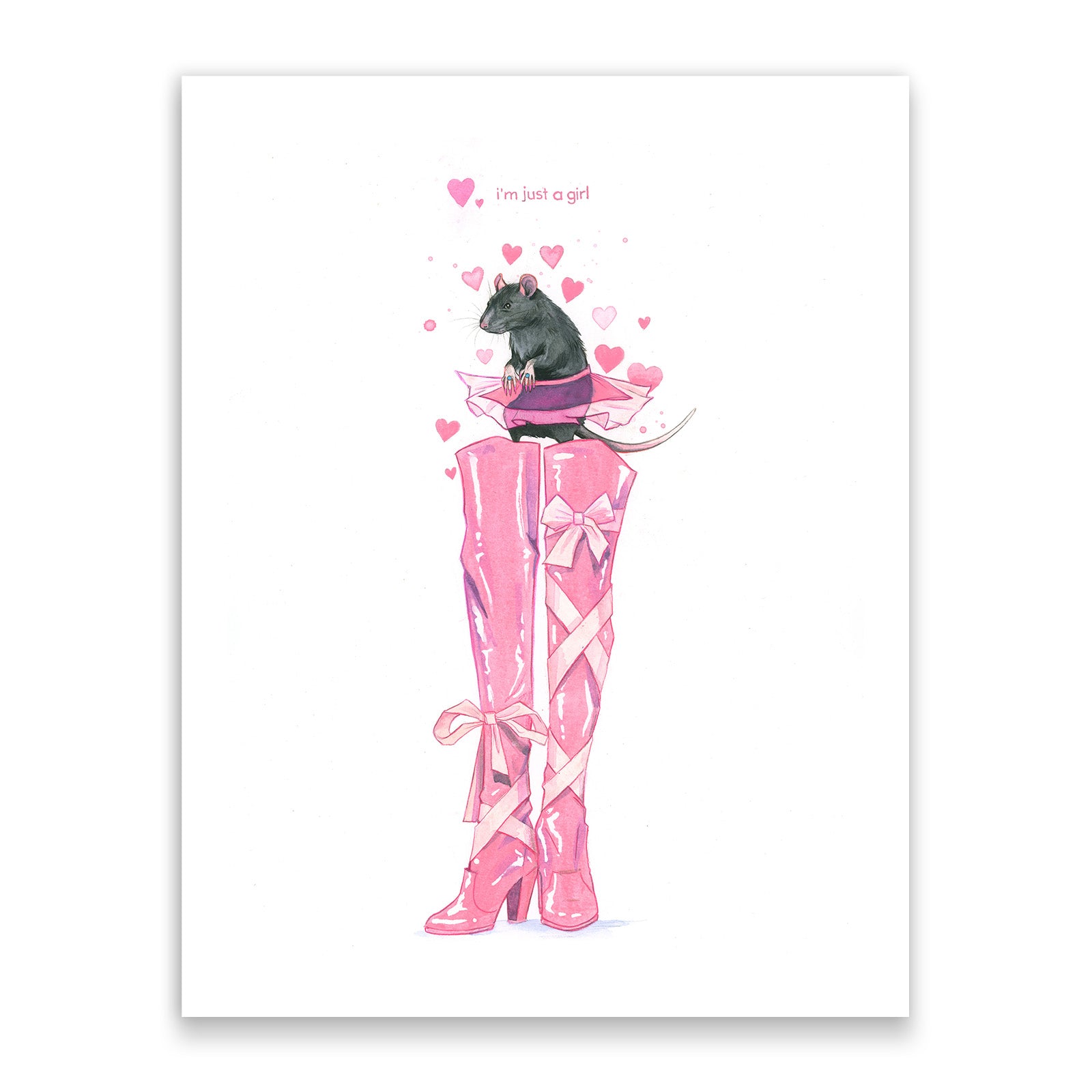 'Rats' Set (5 Signed Prints + 1 Sticker)