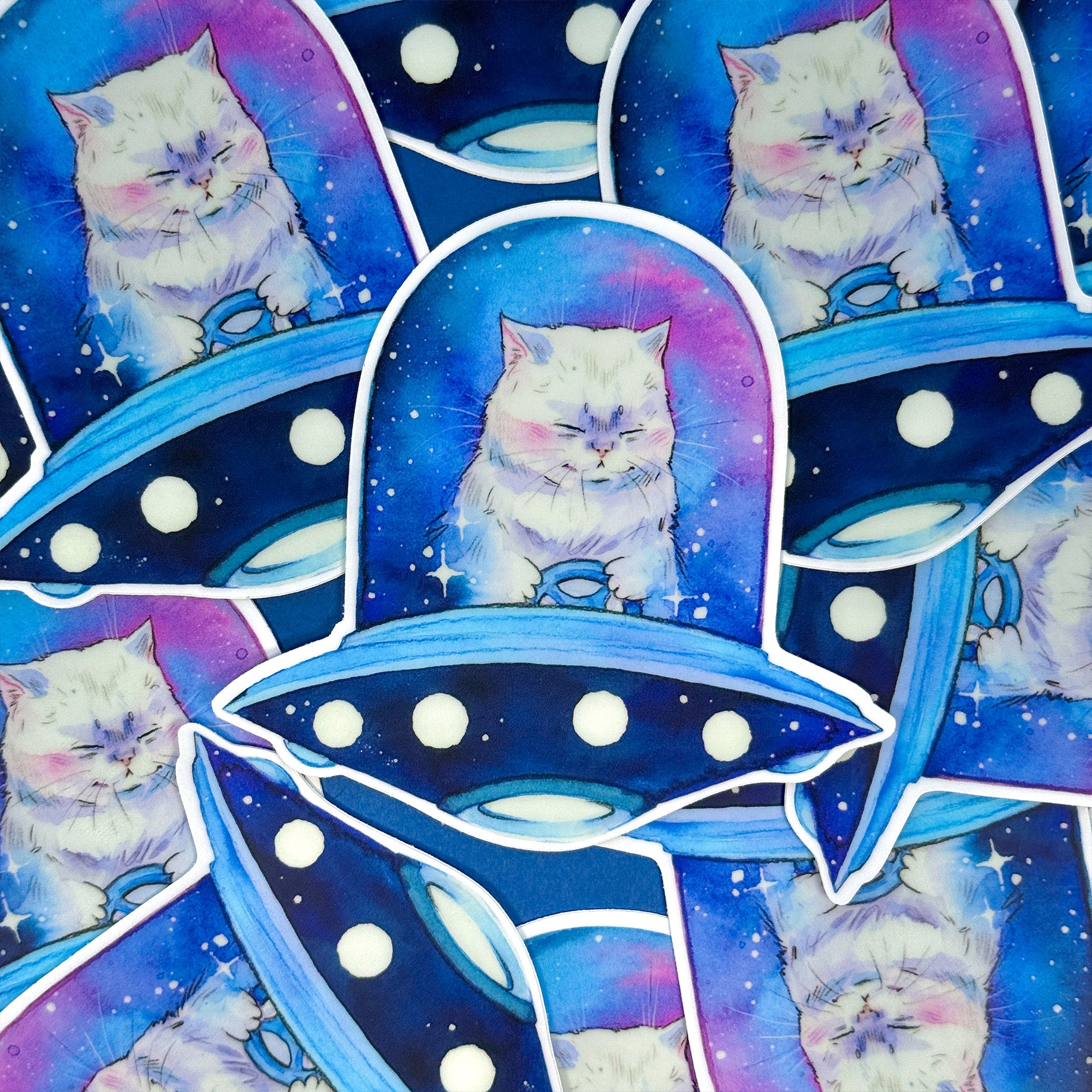 UFO Kitty Sticker