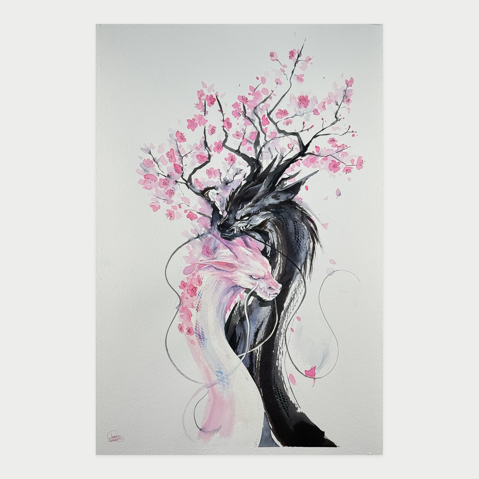 Sakura Dragons by Lora Zombie