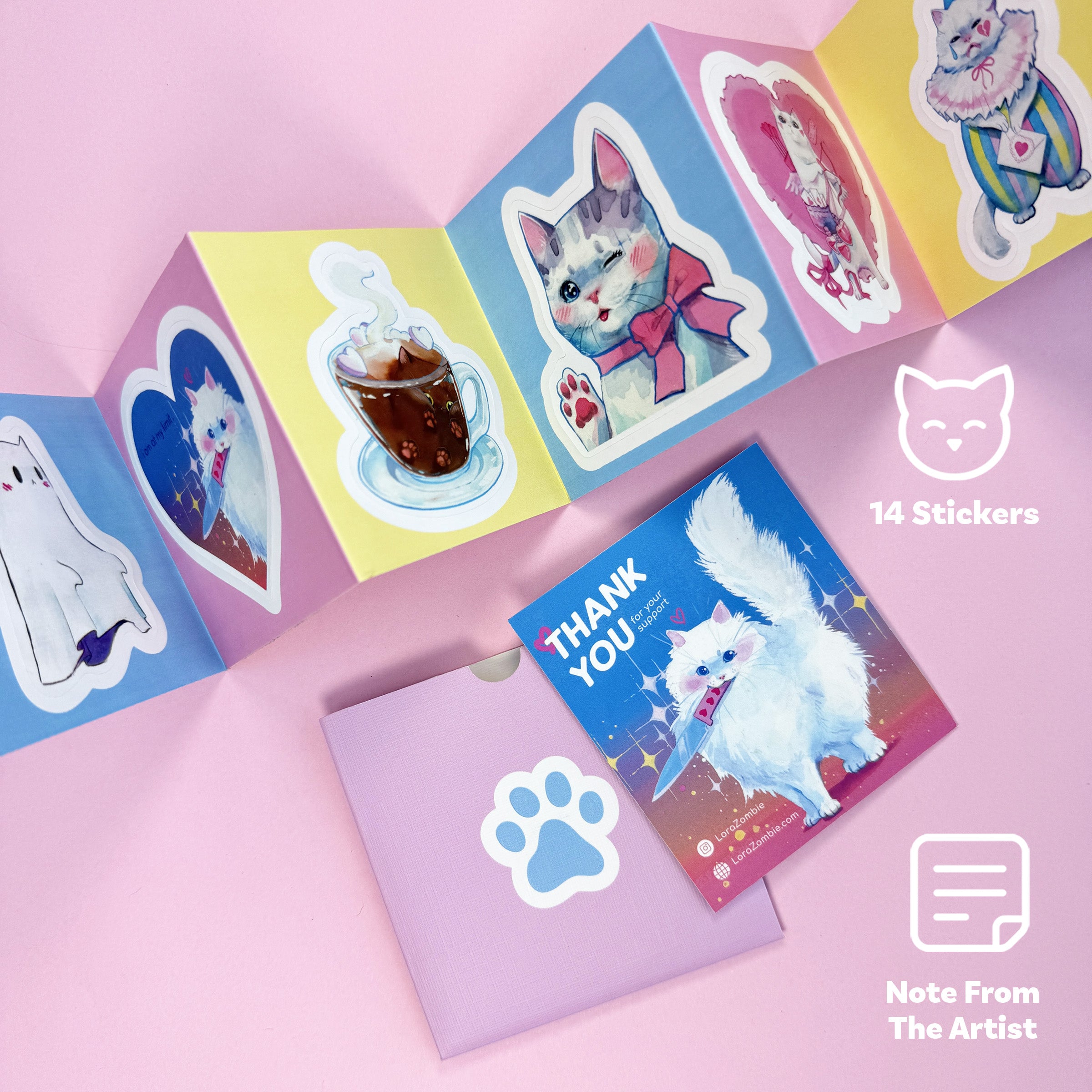 Cats In A Box Art Cards Boxed Set by Lora Zombie – Lora Zombie Studio