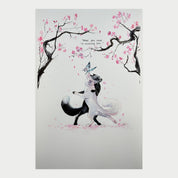 Waltzing Foxes by Lora Zombie