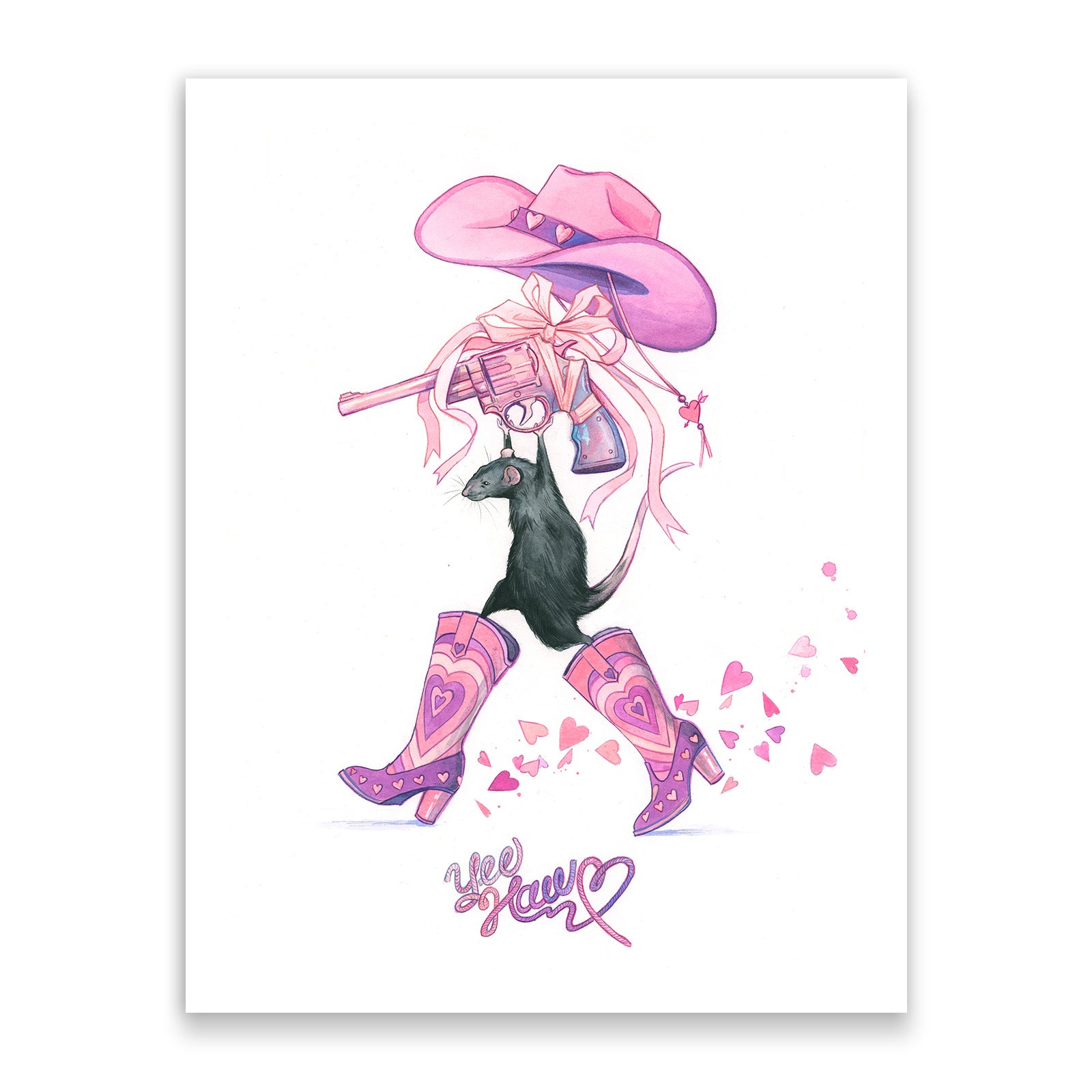 'Rats' Set (5 Signed Prints + 1 Sticker)