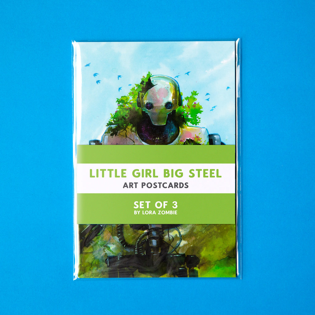 Little Girl Big Steel ( Signed Art Pack) by Lora Zombie. All artwork  purchases directly support the artist.