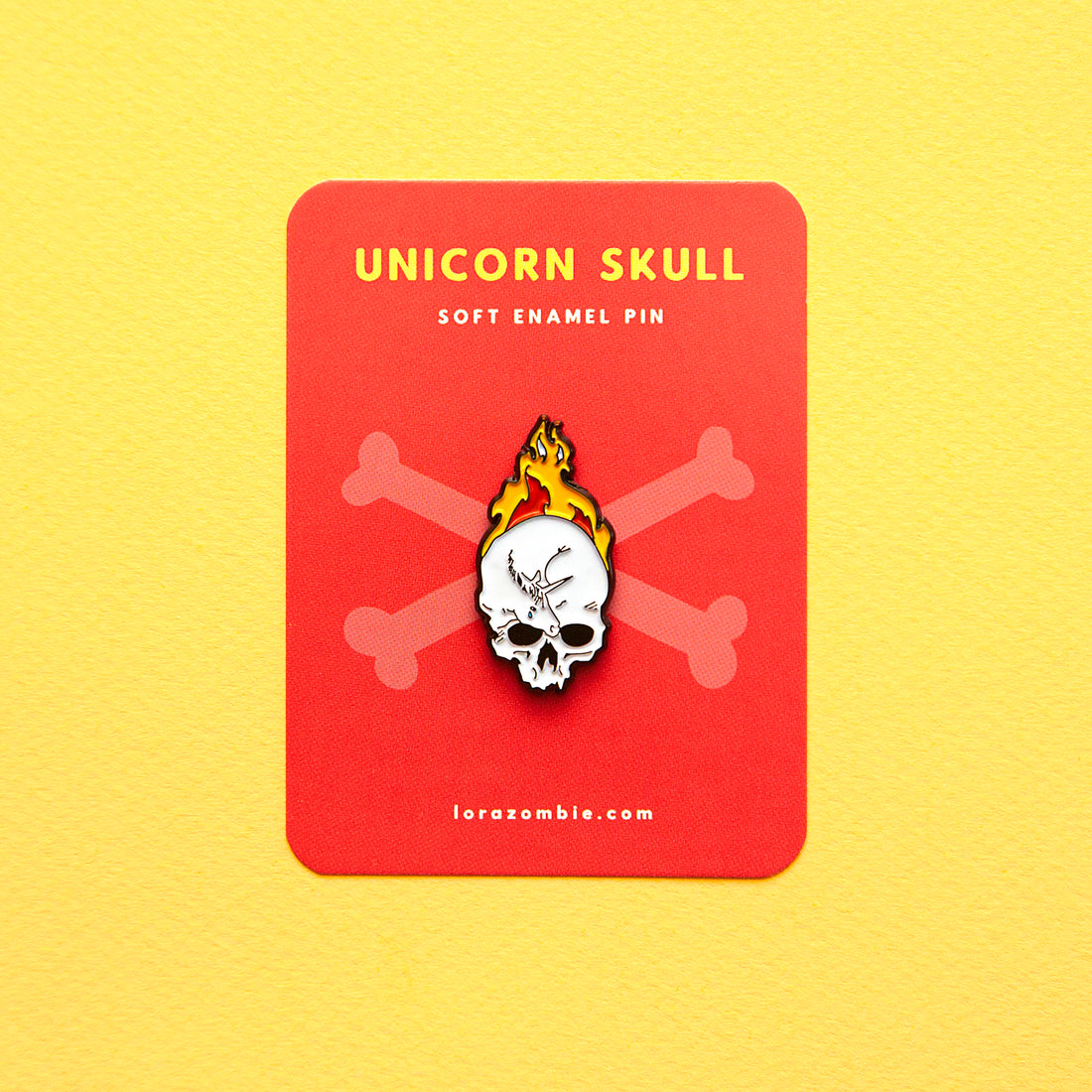 Unicorn Skull Pin