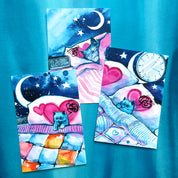 Overthinking Kitties Art Cards